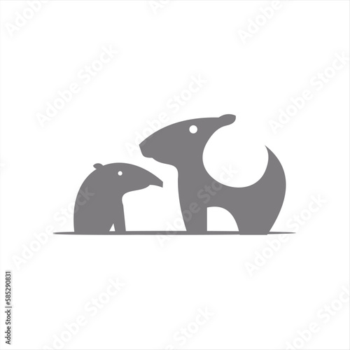 Tapir Logo Unique, clean, modern and professional tapir logo design. Perfect for any business orientation.