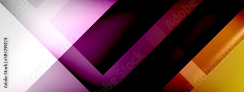 Light and shadow squares and lines abstract background