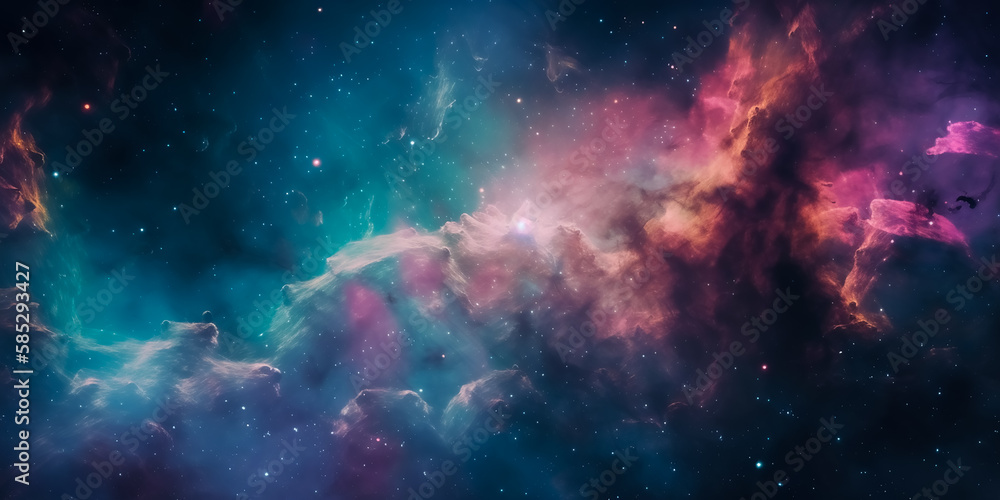 Obraz premium space nebula space, AI Generative