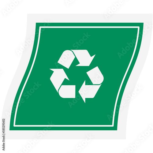 Sticker Recycle Material Recycling Life Zero Waste Lifestyle
