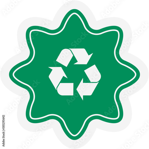 Sticker Recycle Material Recycling Life Zero Waste Lifestyle
