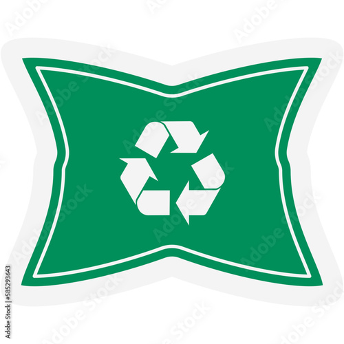 Sticker Recycle Material Recycling Life Zero Waste Lifestyle
