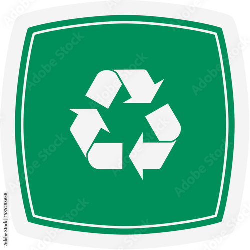 Sticker Recycle Material Recycling Life Zero Waste Lifestyle
