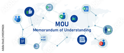 MoU Memorandum of Understanding contract partnership illustration