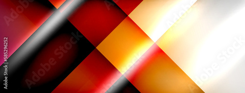 Light and shadow squares and lines abstract background