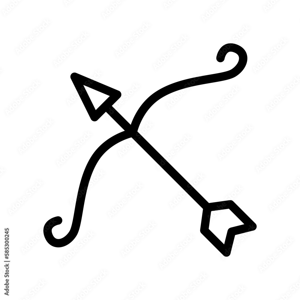 archery line icon