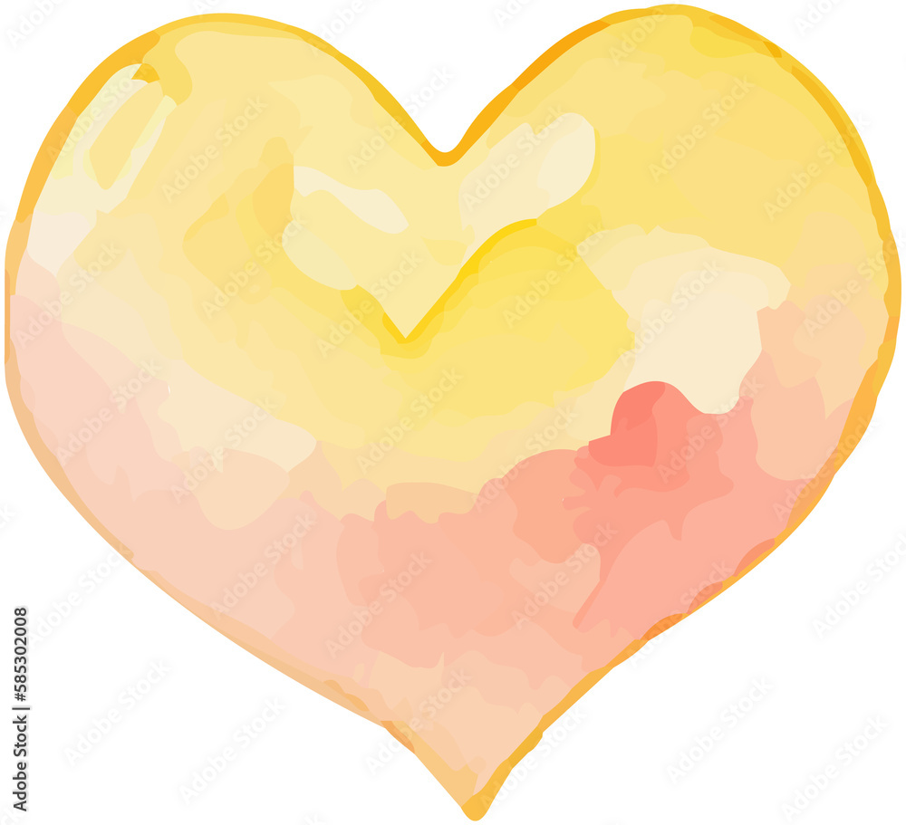 Heart  Watercolor  lcon