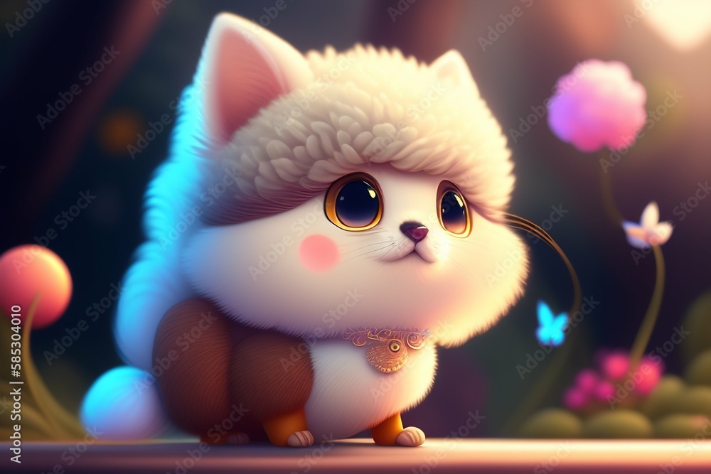 Beautiful cute animals for wallpaper and backgrounds Generative Ai Tool