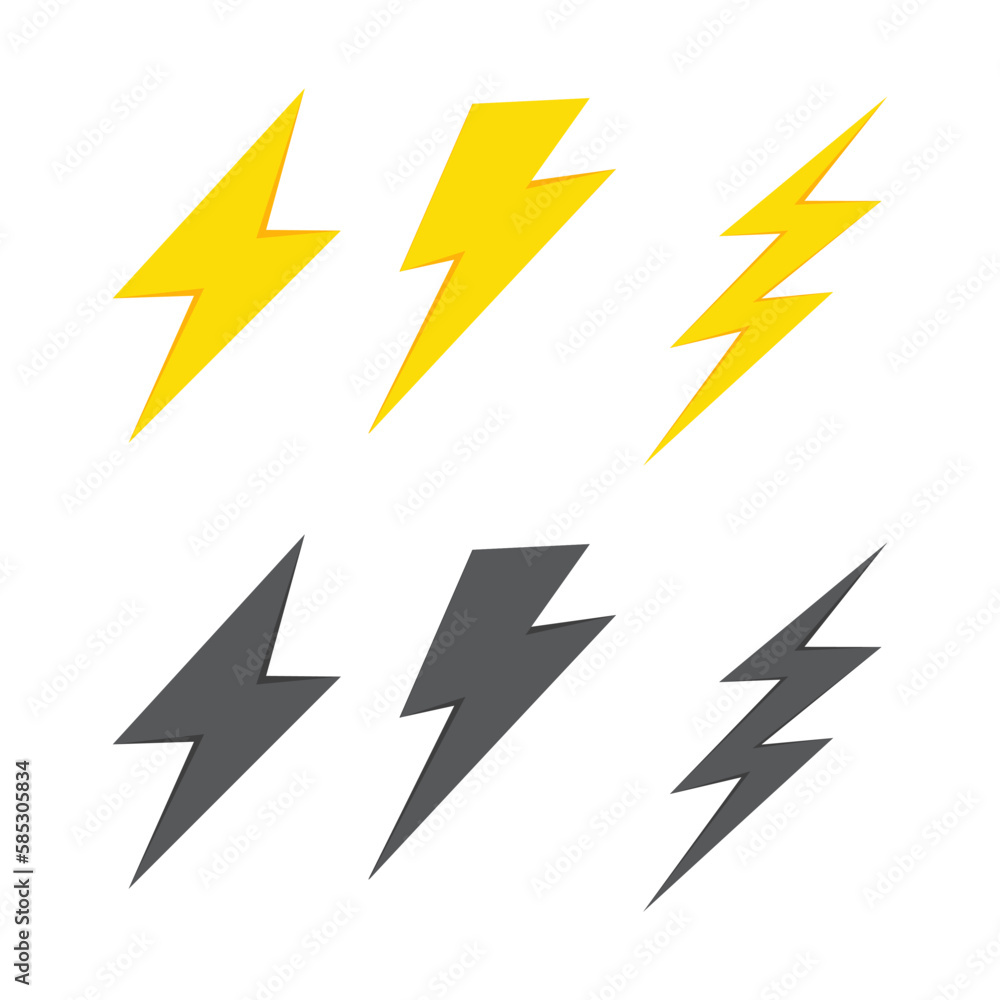 Thunder bolt vector illustration design Thunder bolt vector illustration design