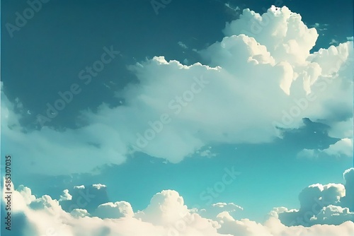 Landscape with Blue Sky Abstract Background