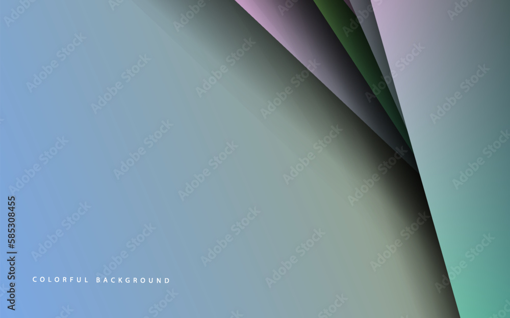 Obraz premium Abstract overlap layer papercut colorful background banner vector