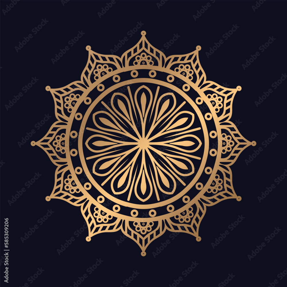 Luxury decorative mandala design Islamic background