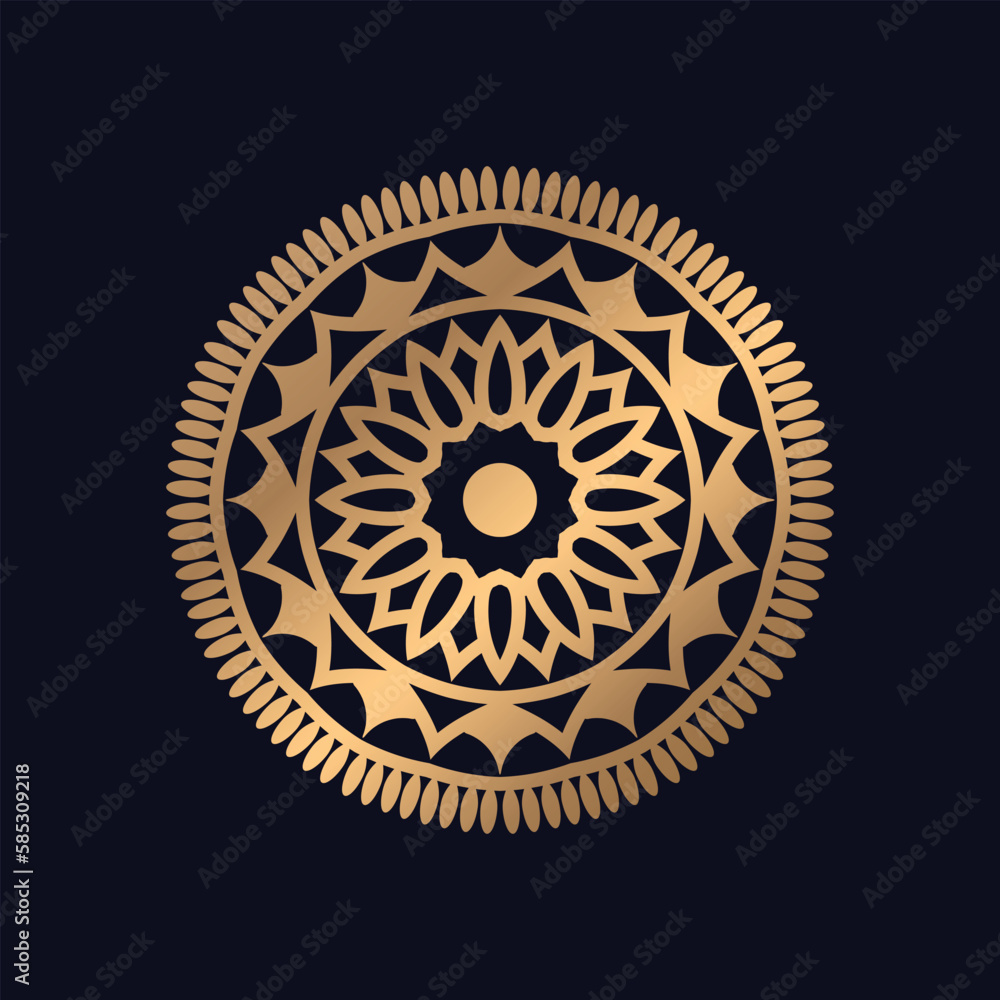 Luxury mandala with golden arabesque pattern Luxury mandala with golden arabesque pattern