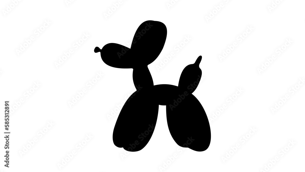 balloon dog silhouette