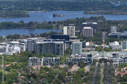 Obraz na płótnie Canberra city CBD Australia Capital Territory w salonie