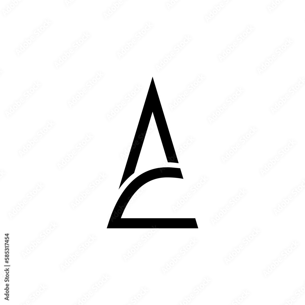 Fototapeta premium Premium design Logo with initial, letter, alphabet AC for company branding and other