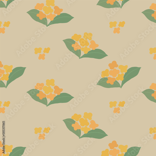 キンモクセイのシームレスな壁紙