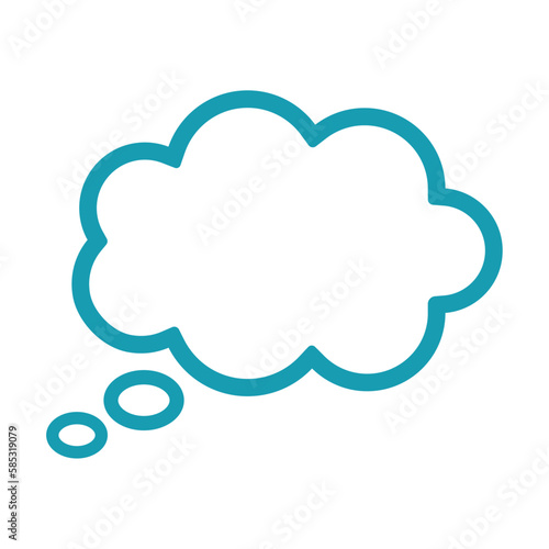 cloud outline flat color icons