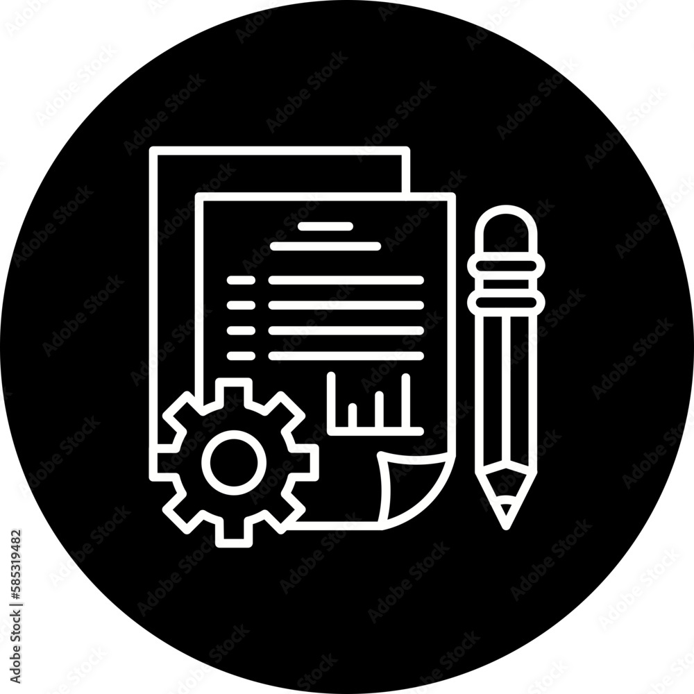 Project Line Inverted Icon Project Line Inverted Icon