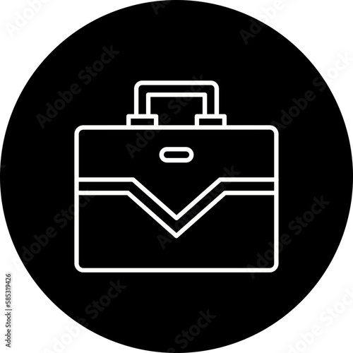 Briefcase Line Inverted Icon