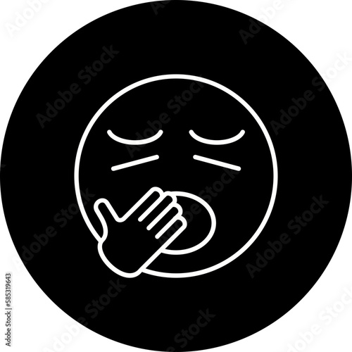 Yawn Line Inverted Icon