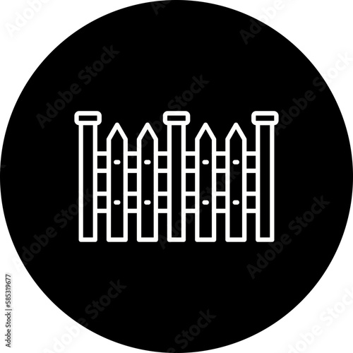 Fence Line Inverted Icon