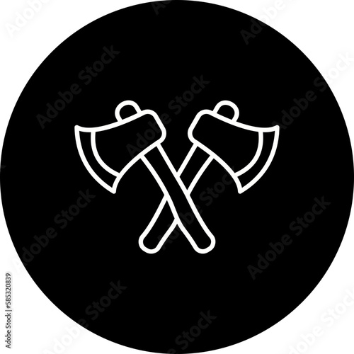 Axes Line Inverted Icon