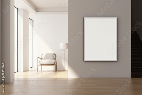 Modern Minimalist and Contemporary Interior Design and interior Mockup with Frame Mockup © Classic