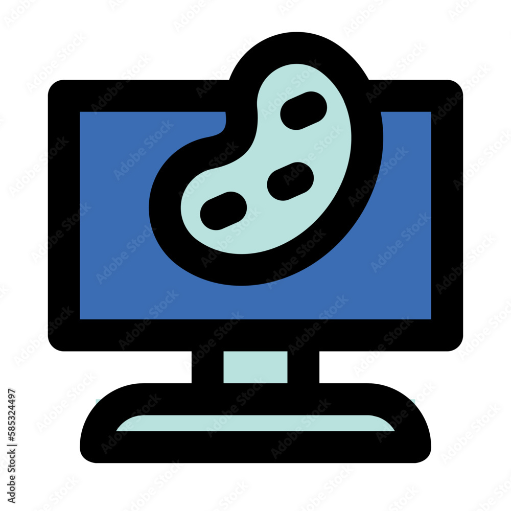 digital artwork fill icon set of world art day celebration