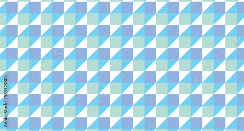 Abstract Tile Blue Pastel Seamless Pattern Vector
