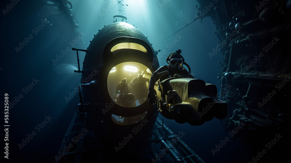 Submarine deep sea generative ai