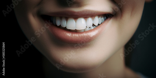 white teeth Generative AI