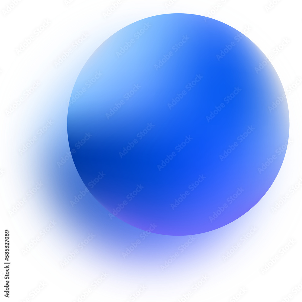 gradient ball with shadow