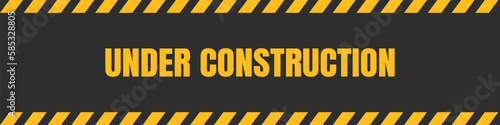 under construction background. under construction sign background with black and yellow stripes. black and yellow stripes warning caution sign.