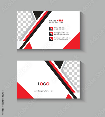 Creative and clean business   card design template