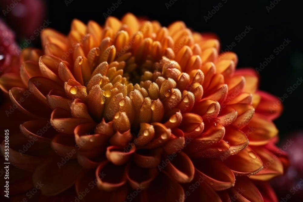 orange chrysanthemum flower made with generative ai orange chrysanthemum flower made with generative ai
