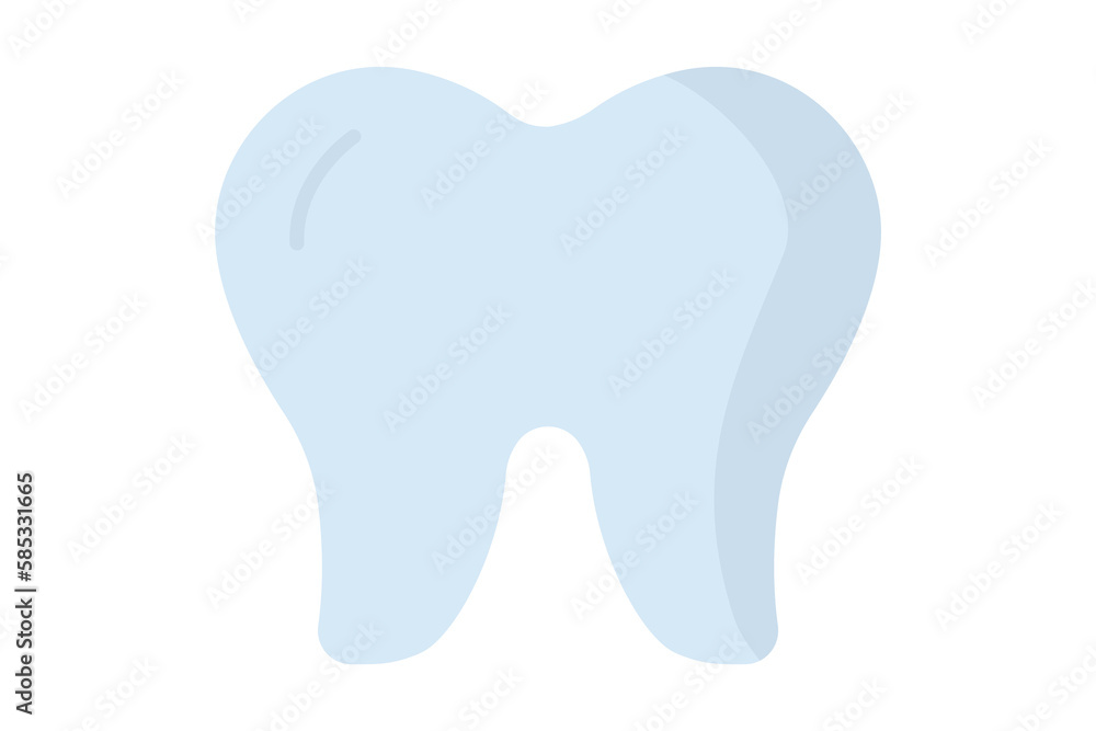 tooth icon illustration. icon related to human organ. Flat icon style. Simple vector design editable