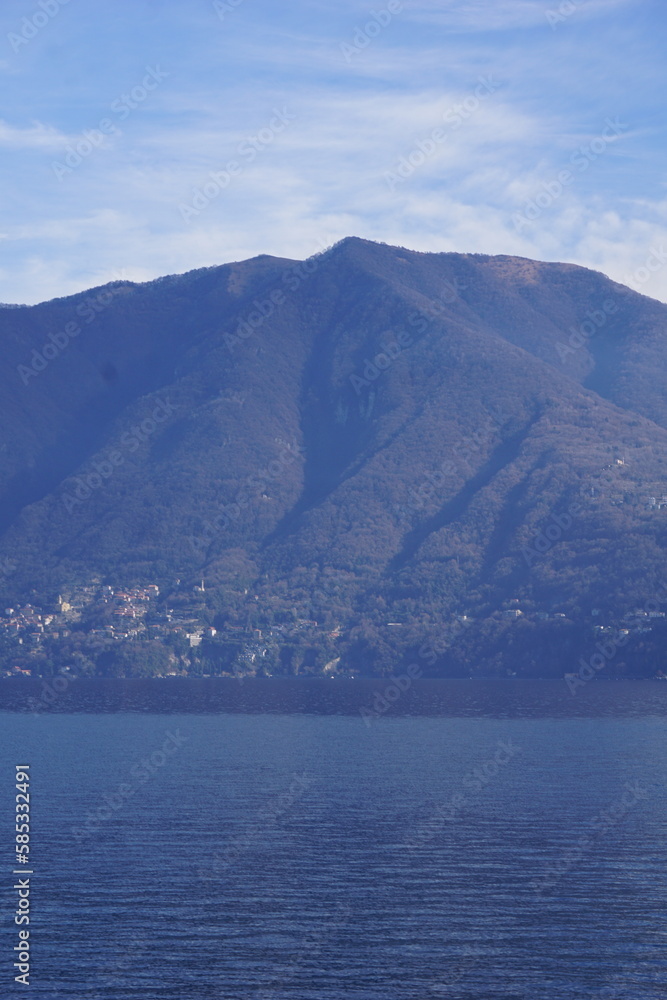 Mountains around lake Como in Italy