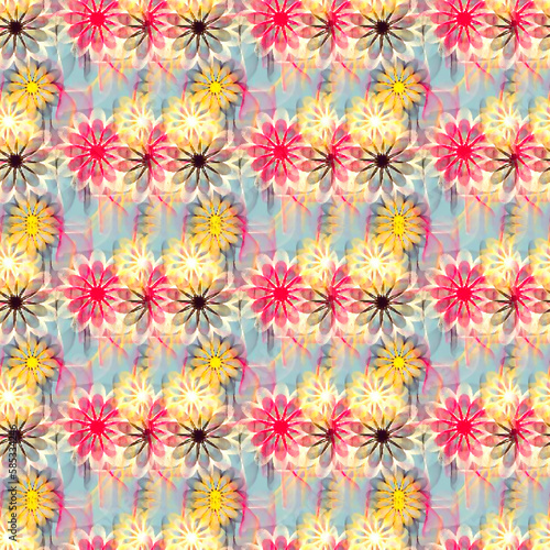 Seamless Print  Shibori pattern and tie-dye allover textile Shibori allovers pattern design © Sagar