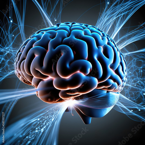 Music for Relaxation in brain wave Alpha Waves Improve Your Memory Super Intelligence illustration  photo