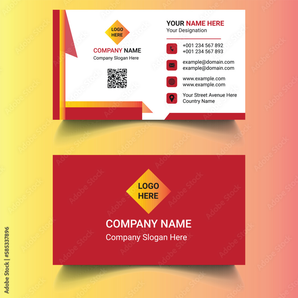 Business Card Creative Modern And Corporate Business Card Template Business Card Creative Modern And Corporate Business Card Template
