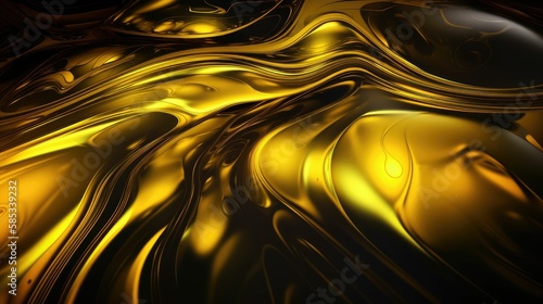 abstract golden background, generative AI