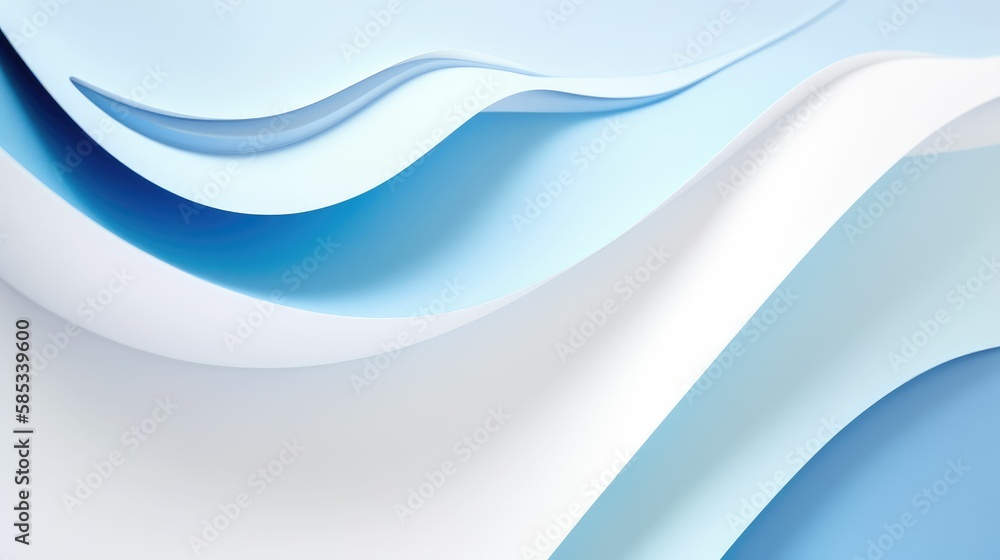 Fototapeta premium abstract blue white background, generative AI