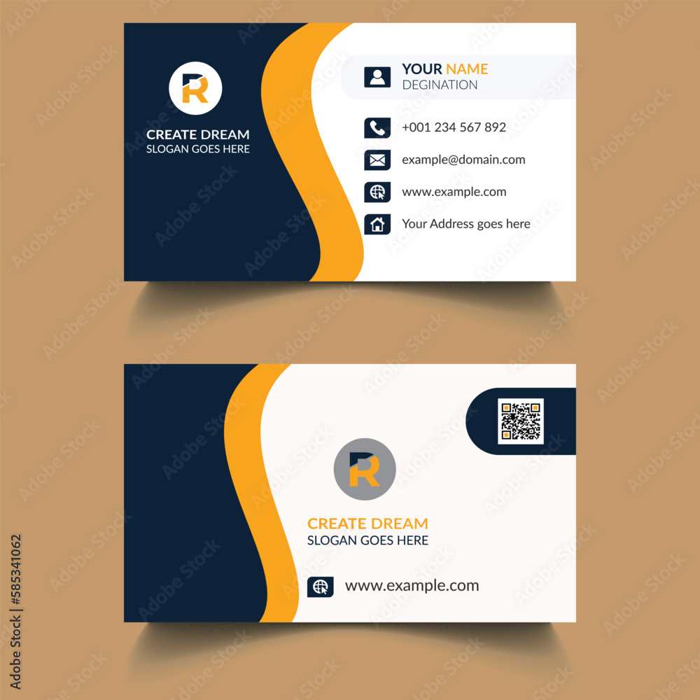 Business Card. Creative Modern And Corporate Business Card Template