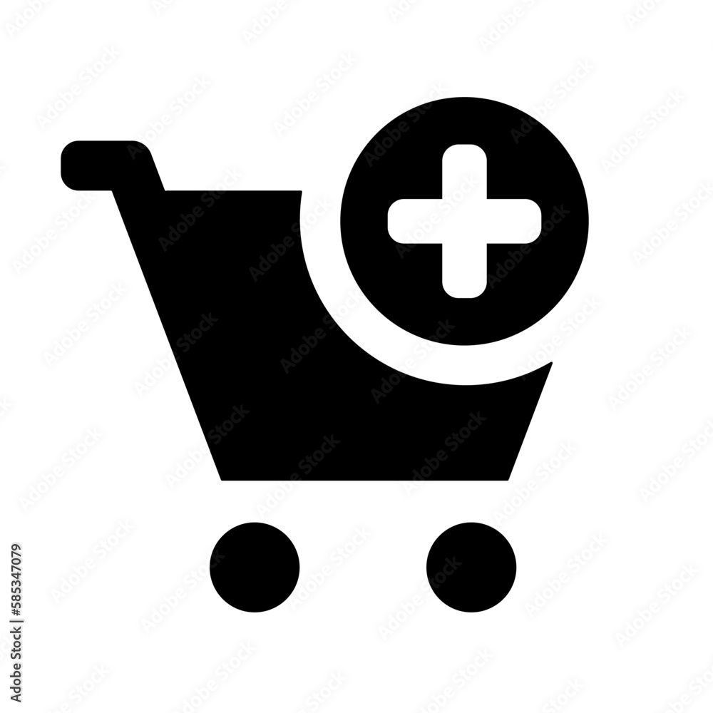 Shopping cart icon vector, flat design style of shopping cart icon isolated on white background, black shopping cart icon. Shopping cart icon vector, flat design style of shopping cart icon isolated on white background, black shopping cart icon.