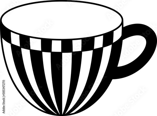 Alternate Striped Tea Cup