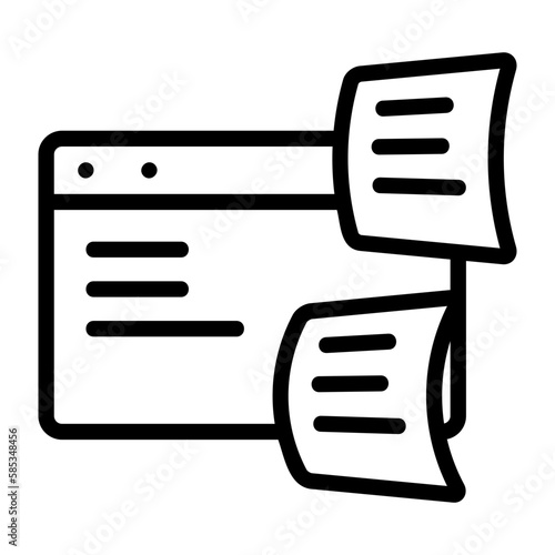 business 2, web document icon