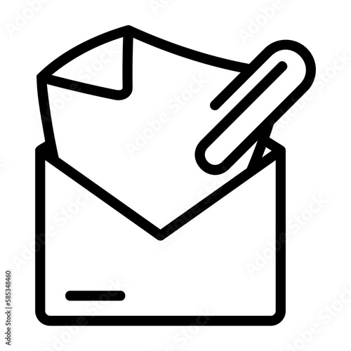business 3, attachment icon