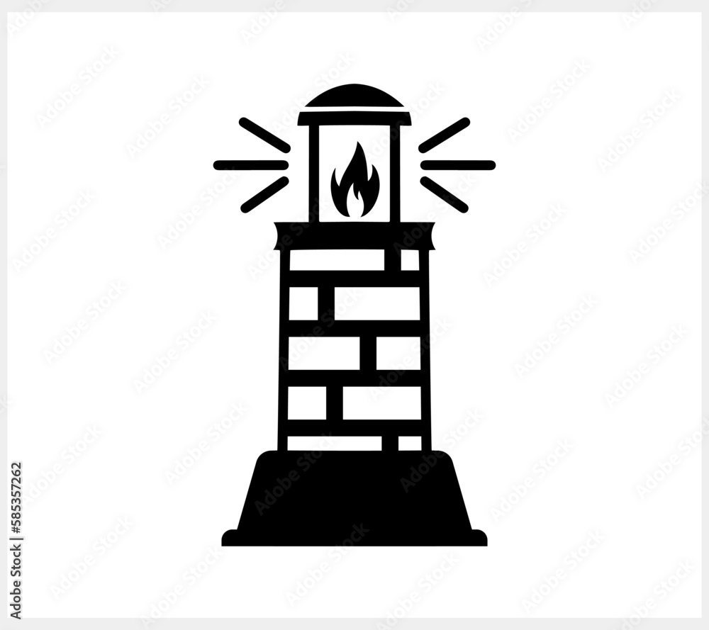 Lighthouse icon isolated Beacon clipart Hand drawn stencil vector stock illustration EPS 10 Lighthouse icon isolated Beacon clipart Hand drawn stencil vector stock illustration EPS 10