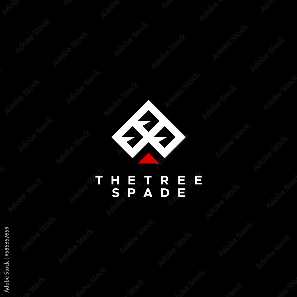Spade tree poker card symbol online logo Spade tree poker card symbol online logo